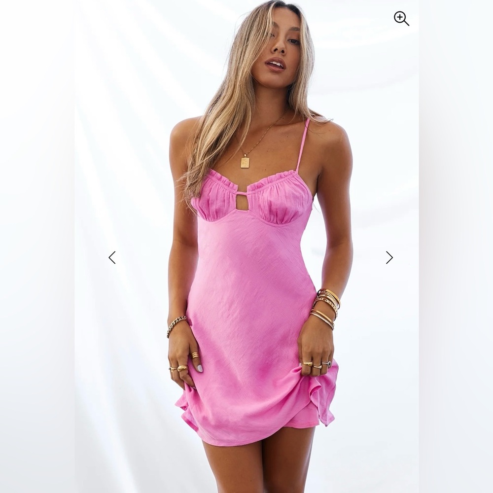 Hello Molly Pink mini dress